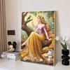 Full Round Diamond Painting Rapunzel Under The Tree Art Rhinestone Picture Mosaic DIY 5D Cross Stitch Embroidery Home Decoration