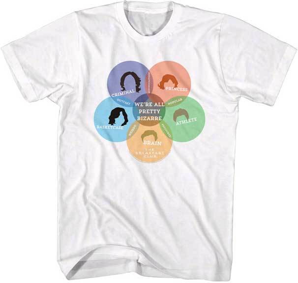 The Breakfast Club We re All Pretty Bizarre Diagram Men T Shirt Classic Movie S