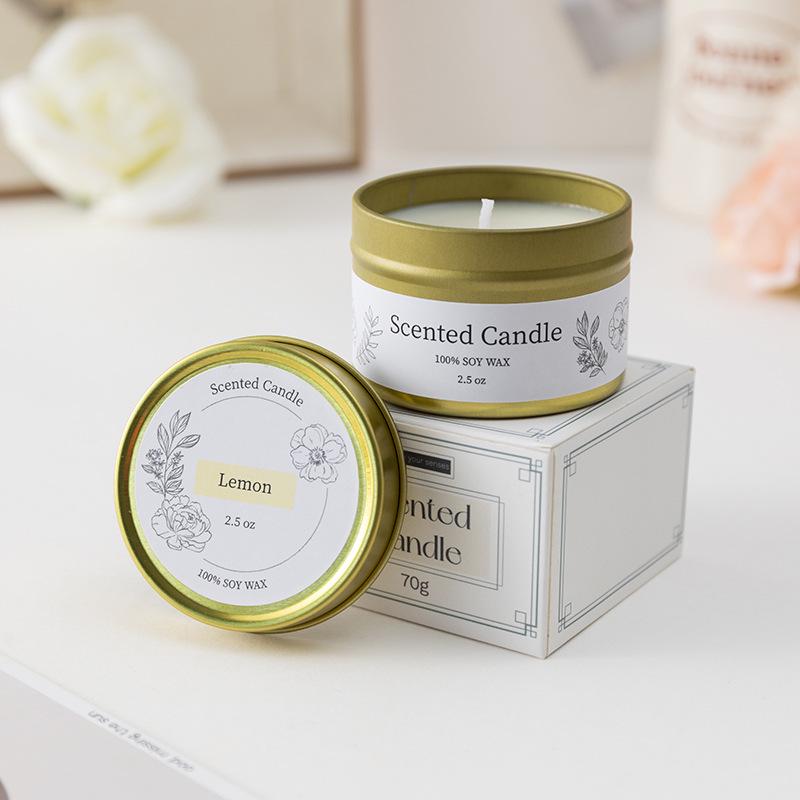 Cross-border Gift Box: Indoor Soy Wax Aroma Candle – Smokeless Souvenir Candle