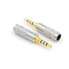 1PC 3.5mm Stereo 4 Pole Headphone Jack Audio Solders - 4 Pole 3.5mm Stereo Headphone Male Plug Jack Audio Solders Connector