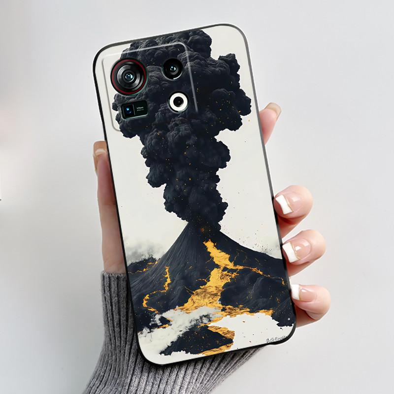 Casing For ZTE Nubia Z40S Pro Case Aesthetic Luxury Cute Cool Boy Girl Cover Black Matte Soft TPU Silicone Shockproof Phone Case