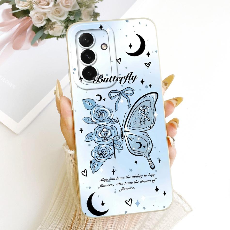 For Samsung Galaxy A56 A36 Cute Cat Flower Cartoon Phone Case For Samsung A36 A56 5G Shockproof Soft Silicone Covers Bumpers
