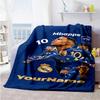 Mbappe 284 Personalized Text Blanket Gift Personalized Blanket Durable Comfort for Office Chair Home Decor Picnics Bedding Four Seasons Universal