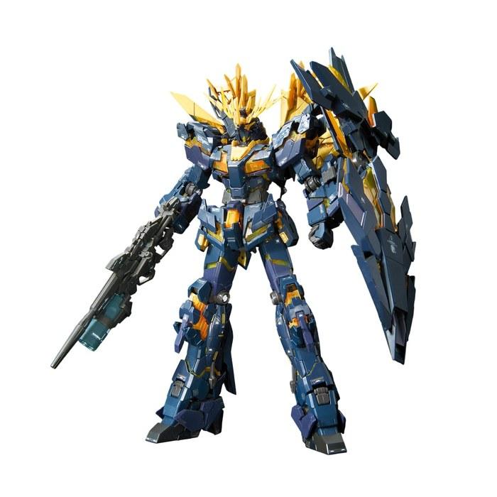 BANDAI SPIRITS RG Mobile Suit Gundam UC Unicorn Gundam 2 Banshee Norn 1/144 Scale Color-Coded Plastic Model Kit - Blue/Yellow