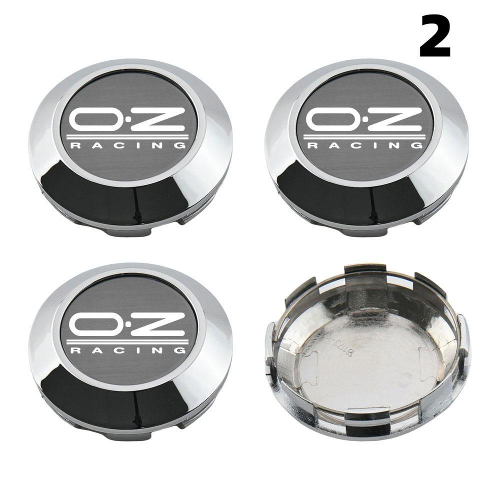 1 Juego/4 Piezas Diámetro Exterior 76MM / Diámetro Interior 72MM Tapa Para Llantas Tapacubos Centrales con Logo OZ Tapa de Rueda de Coche Deportivo Tapacubos