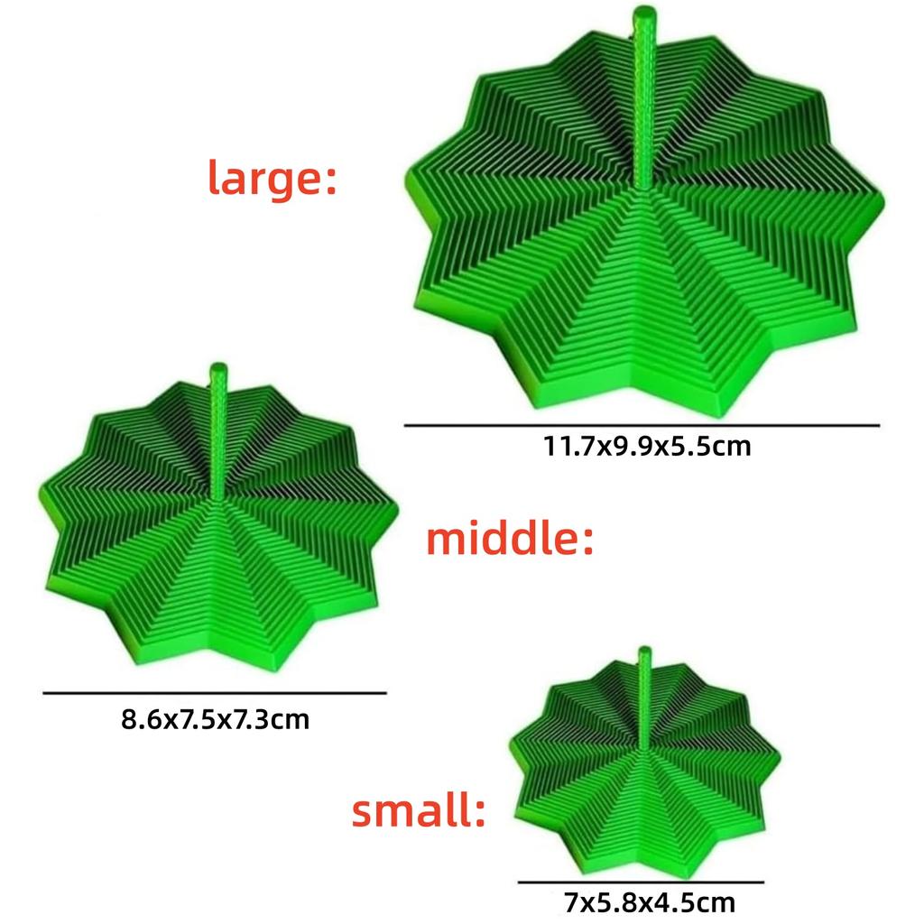 Odaklanma ve Rahatlama İçin 3D Baskılı Genişletilebilir Duyusal Fidget Yıldızı, Renkli Dönen Spiral Tasarım, Stres Giderici Masa Oyuncak