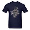 Steampunk Octopus T Shirt Unisex Top Tshirts Classic Black Tshirt Summer Fall Short Sleeve Crew Neck Cotton Fabric Tops Tees Chic