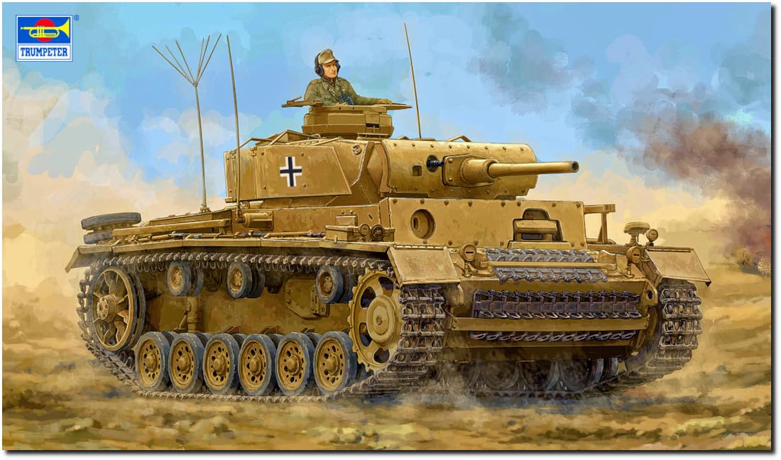 

Trumpeter Немецкий танк Panzer III J Type Пластиковая модель 00955 1/16 (танк)