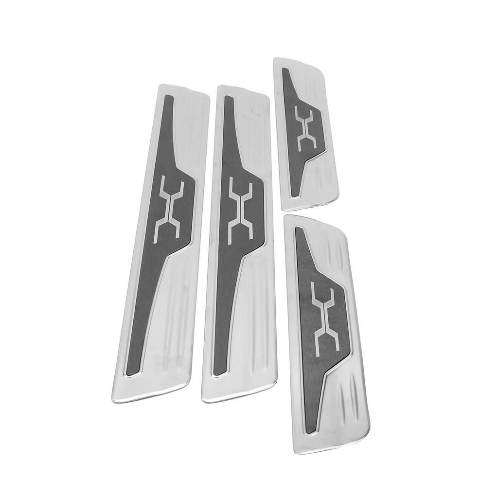 4Pcs Car Door Sill Scuff Molding Cover Trims Protector Fits for Harrier Venza XU80 2020 2021