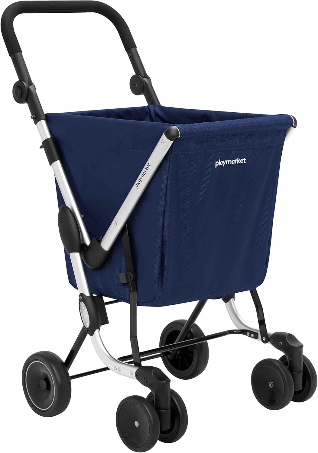 Playmarket We Go Basic Carrito de la Compra Plegable Azul 50 L