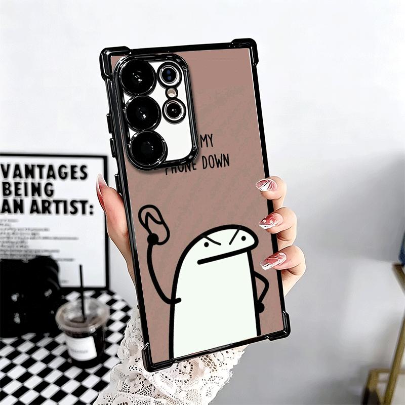 Funny Dont Touch My CallPhone Plating Phone Case For Samsung Galaxy S24 S25 FE S26 Edge S23 Ultra S22 S21 Plus S20 Anti-Fall Air