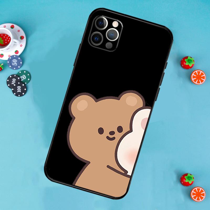 Funny Animal Dog Cats Tiger Couple Phone Case For iPhone 17 Air 14 16 15 11 12 13 Pro Max 12 13 mini 15 16 Plus 16e Cover Funda