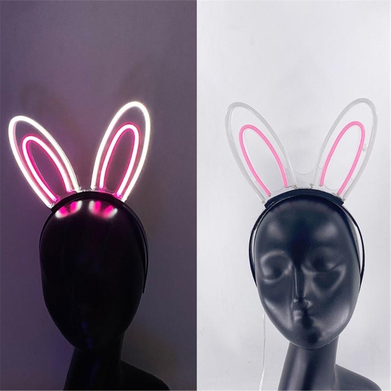LED Glowing Hairband For Parties With Color Changing Lights And Comfortable LED Costume Props Role Play Birthday Party