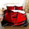 Autos Fahrzeuge Bettwäscheset Jungen Schlafzimmer Dekor Bettbezug Kissenbezug Autos Rennsport Druck Bettwäsche Set King Queen für Erwachsene