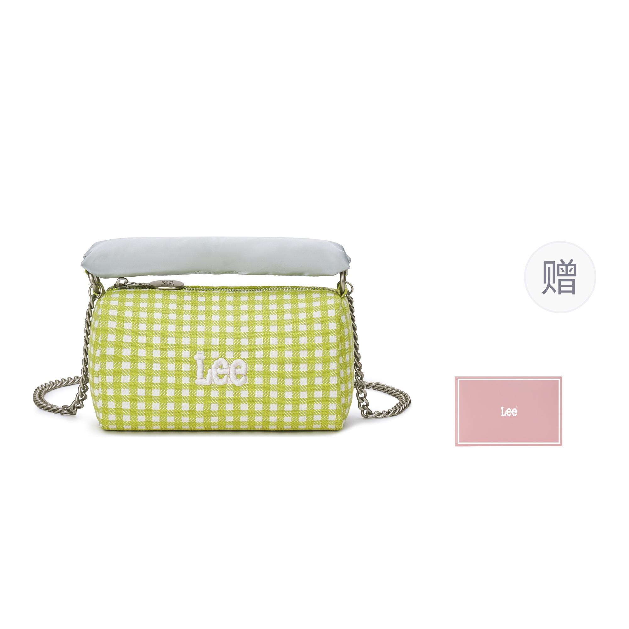 

Новая сумка-пельмень Lee Fabric, Сумка-тоут, Сумка через плечо, Сумка кроссбоди Большого размера Женская Зеленая клетка LE250038L-401 18.5*7.5*11CM