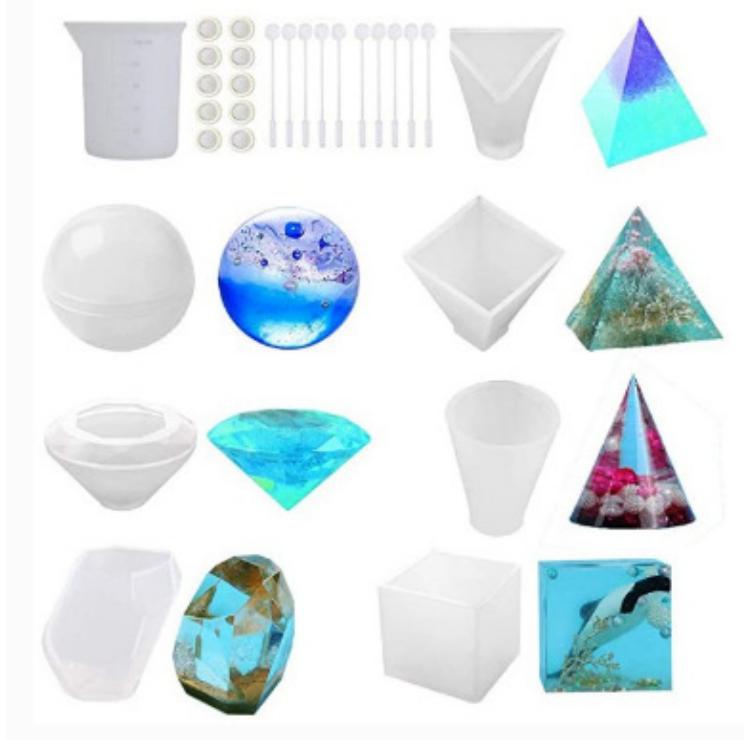 

10/18/28 шт капающий клей смола силиконовая форма кулон куб мерный стаканчик для смешивания деревянная палочка мерный стаканчик набор инструментов