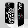 BIKE Cycling Art Phone Case New For IPhone 16 15 14 12 13 11 Pro Max Mini X XR XS Plus Black Silicone Transparent Cover