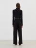 Leusejiem One-Pleat Wide Slacks - Black