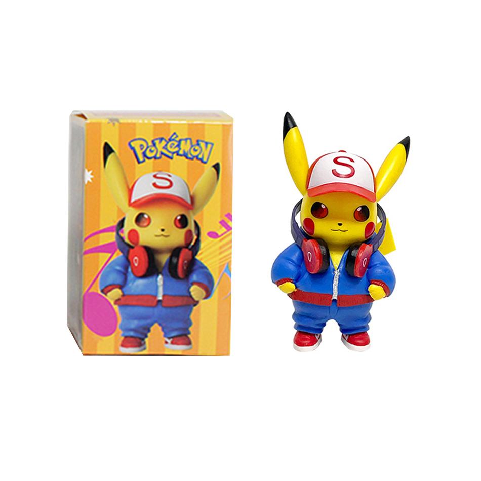 New Pocket Monsters Cartoon Movie Anime Character Pikachu Gengar Mewtwo Gurado Action Model Toy Blind Box Random Trendy Mystery Surprise Collectible