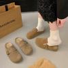 Thick-soled Heightening Birkenstocks, Ugly and Cute, One-pedal Bag Head and Half Slippers, Women's Outer Wear 2025 New Autumn Birkenstocks