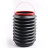 Space-saving 4L Portable Foldable Car Trash Cans with Telescopic Feature