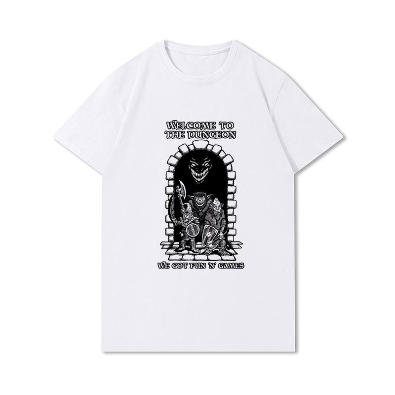 

Летние футболки больших размеров для женщин, повседневные топы с короткими рукавами и принтом аниме «Вкусный в подземелье», футболки большого размера с круглым вырезом из 100% хлопка 3XL