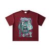 260 GSM Double Yarn 32 Count 100% Cotton Vocaloid V1 Hatsune Miku Print Unisex Heavy Cotton T Shirt
