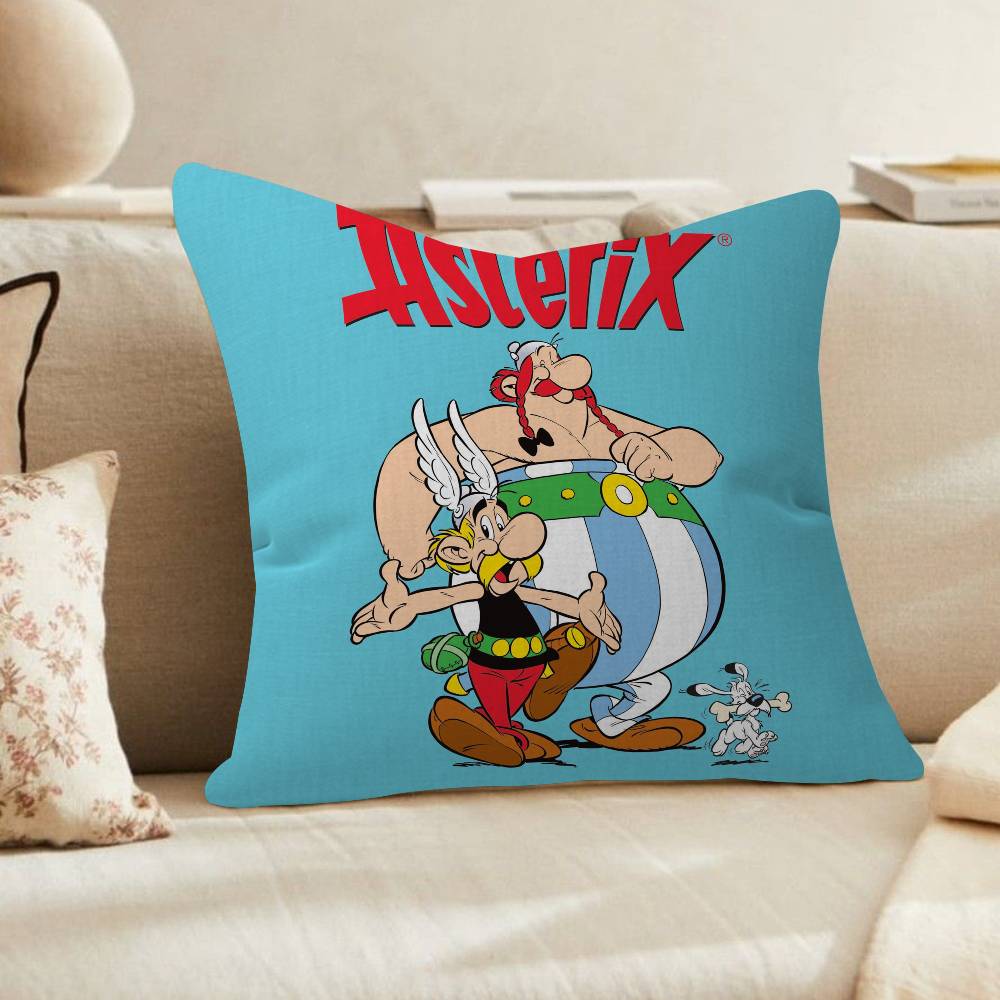 

pc Cartoon AAsterix EEt OObelix Manga Cushion Cover Car Throw Pillow Case For Sofa Car Christmas Gift 30x30 cm