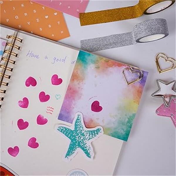 98Pcs DIY Journal Set Scrapbooking Journaling Arts Craft Kits Decor Toy Desirable Gift