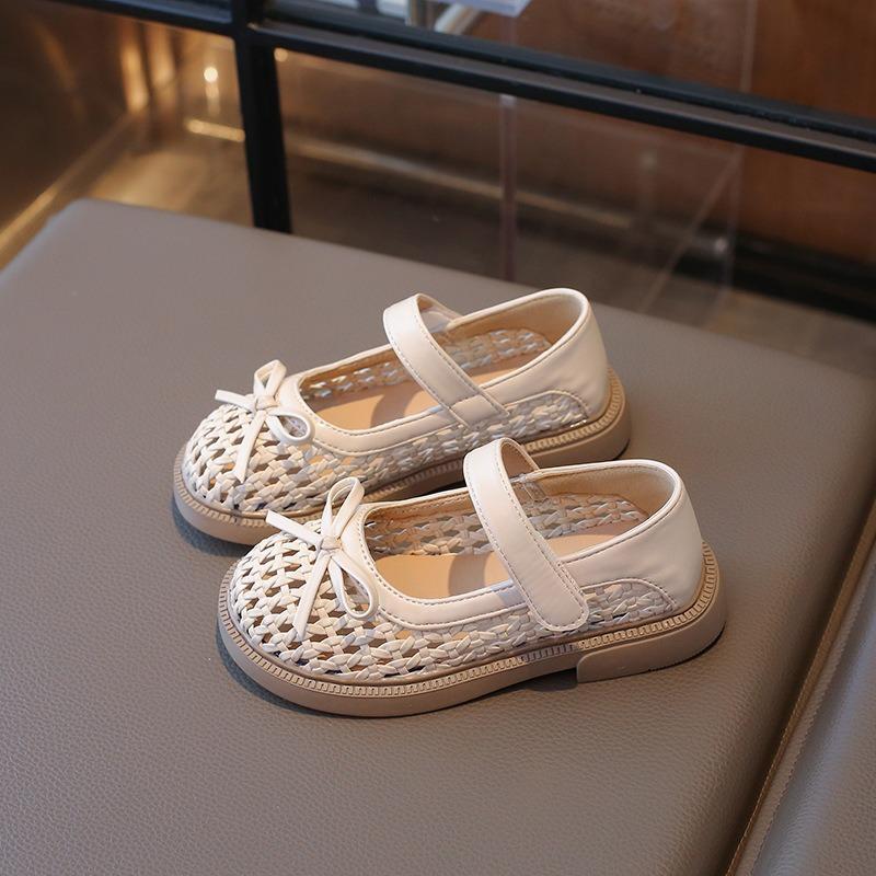 Dívčí módní princeznovské boty | Prodyšné měkké balerínky s mašlí pro batolata a malé děti Elegantní třpytivé Mary Janes