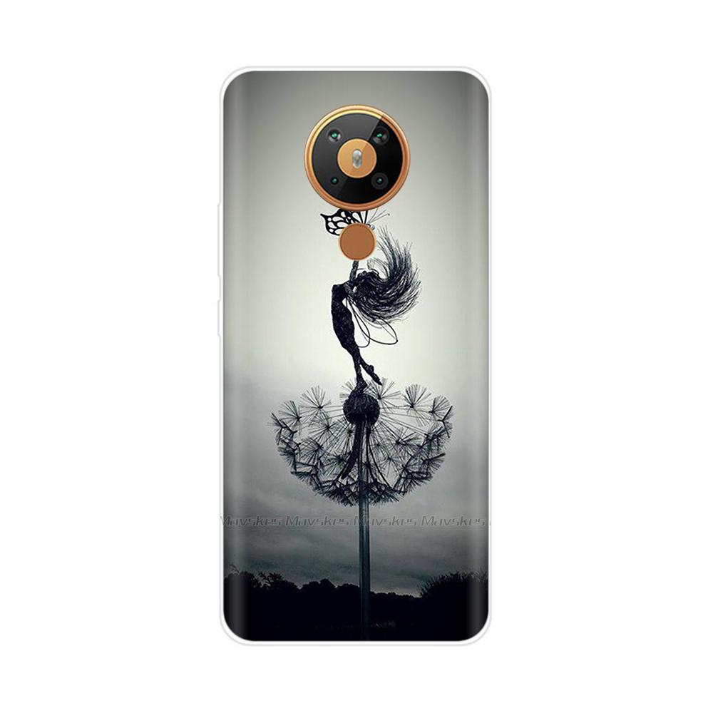 For Nokia 5.3 Case Transparent Phone Case Printing Bumper For Nokia 5.3 Nokia5.3 Case Back Cover 6.55'' TPU Soft Silicone Shells