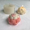 3D Lotus Candle Silicone Mold Diy Flower Scented Gypsum Decorative Handicraft Resin Cement Mold Handmade Soap-making Tools