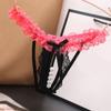Ladies Babydoll Briefs String Pearl Massage Panties Lace Thong Sexy Women's Thong Bow Cute Home Underwear