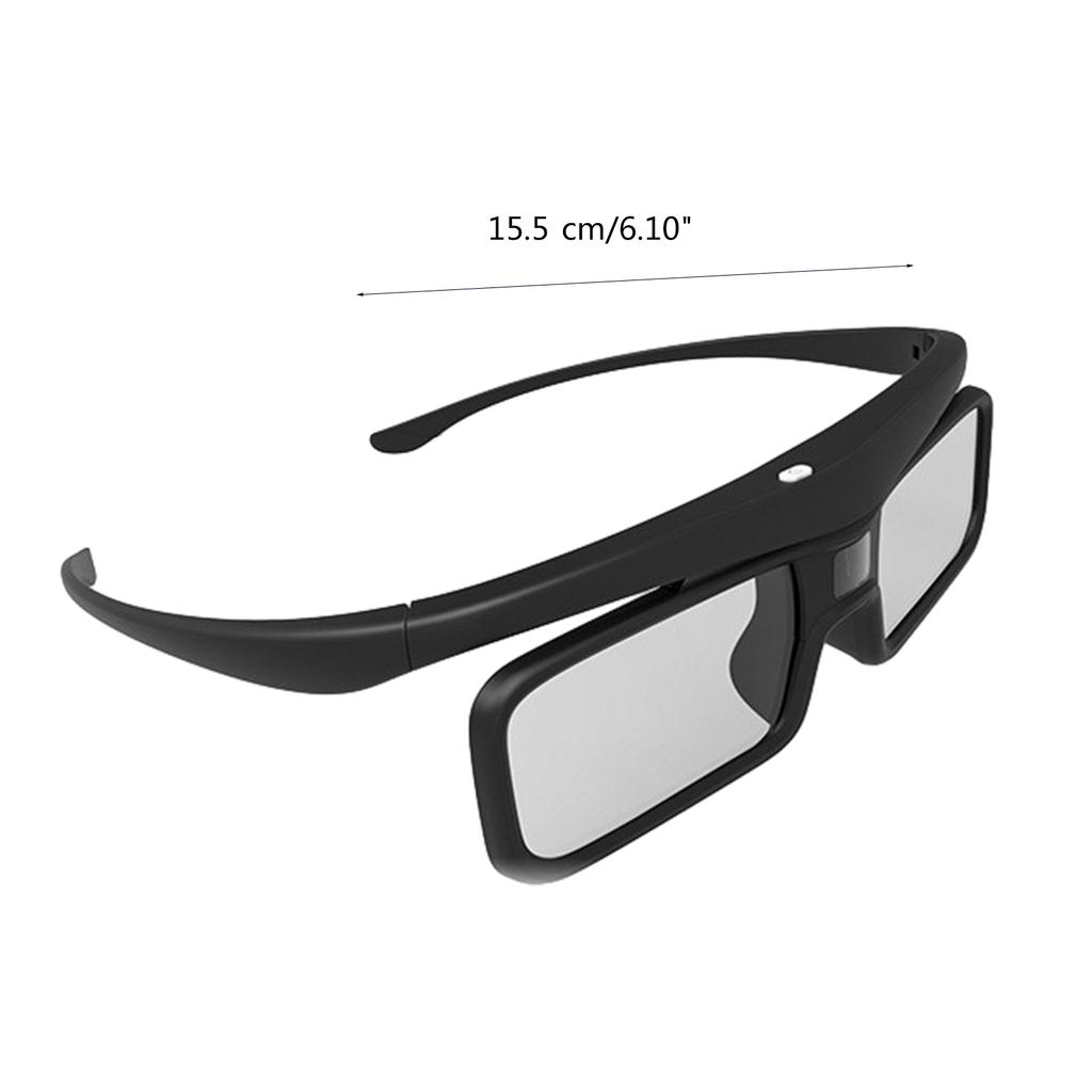 3D Glasses Lightweight Rechargeable Eyewear Shutter Glasses for All DLP Projector 3D DLP Link Active Shutter Eyeglasses