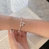 Pink Freshwater Pearl Broken Silver Beaded Bracelets 925 Sterling Silver Charm Heart Shape Women Bracelets Fine Jewelry