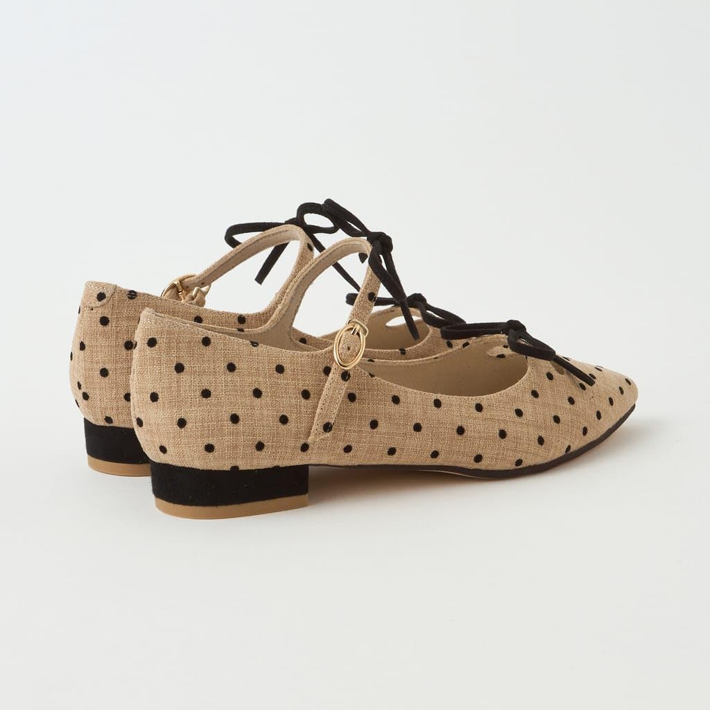 Low heel flat made in 185505400007 [Diana] shoes, Japan, beige, 21.5cm,
