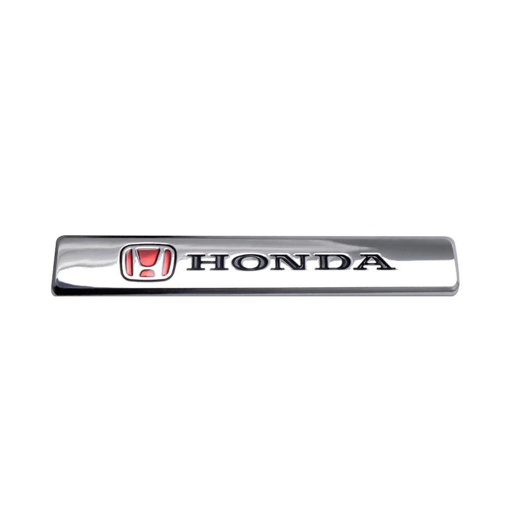 AAAKE1 For Honda Civic Fit Jazz Accord Pilot CRV Odyssey Passport City HRV 3D Metal Car Logo Stickers Fender Trunk Emblem Accessories