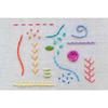 50pcs Mixed Colors Embroidery Floss Kit, Cotton Cross Stitch Thread Skeins for Sewing DIY Craft Bracelets, Rich Palette