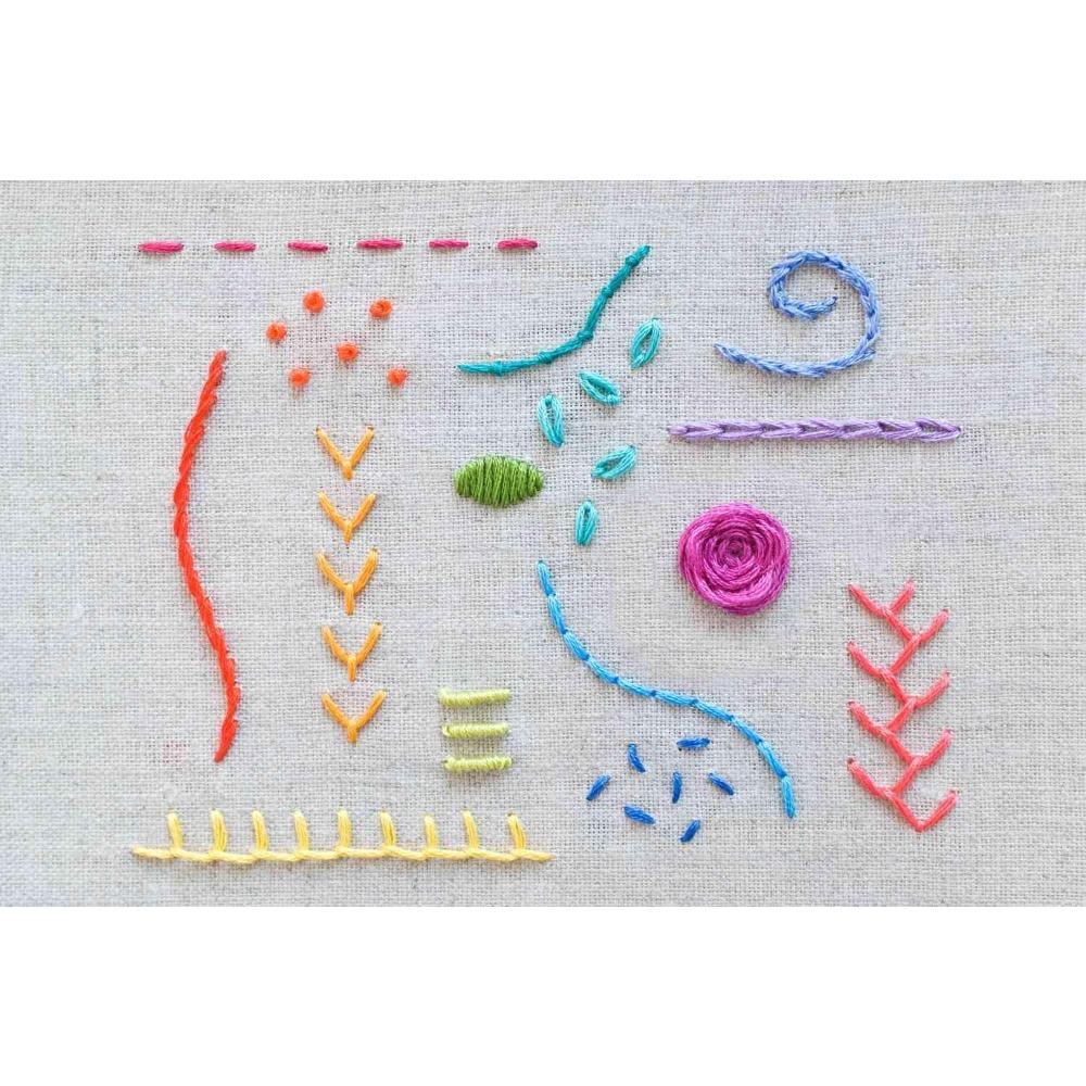 50pcs Mixed Colors Embroidery Floss Kit, Cotton Cross Stitch Thread Skeins for Sewing DIY Craft Bracelets, Rich Palette