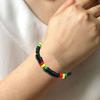 Rastafarian Women's Jewelry Set Juneteenth Jamaica African Accessories Headband,Sunglasses,Wood Dangle Earrings,Necklace