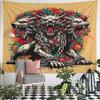 Cerberus and Floral Chains Artwork Pattern Wall Hanging Tapestry Decorative Tapestry Home Decor for Bedroom and Living Room