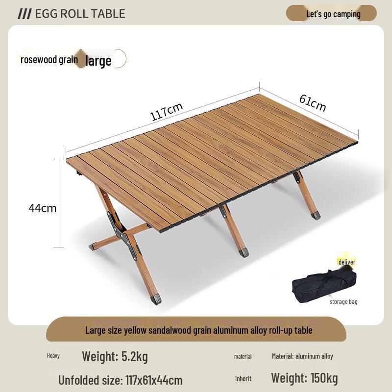 Portable Aluminum Alloy Folding Camping Table