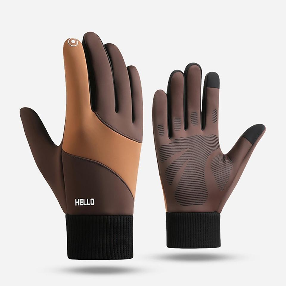 Loogdeel Motorcycle Bike Men Women Touchscreen Windproof Non-Slip Skiing Cycling Unisex Outdoor Sports Gloves Winter Warm Gloves