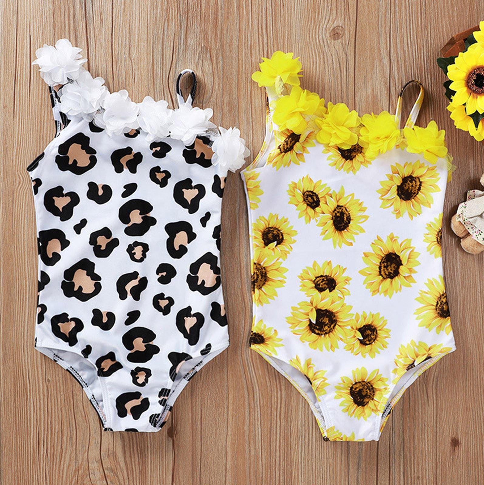 

[Кэти] Лидер продаж, бикини с цветочным принтом для маленьких девочек, купальник, купальный костюм, пляжная одежда