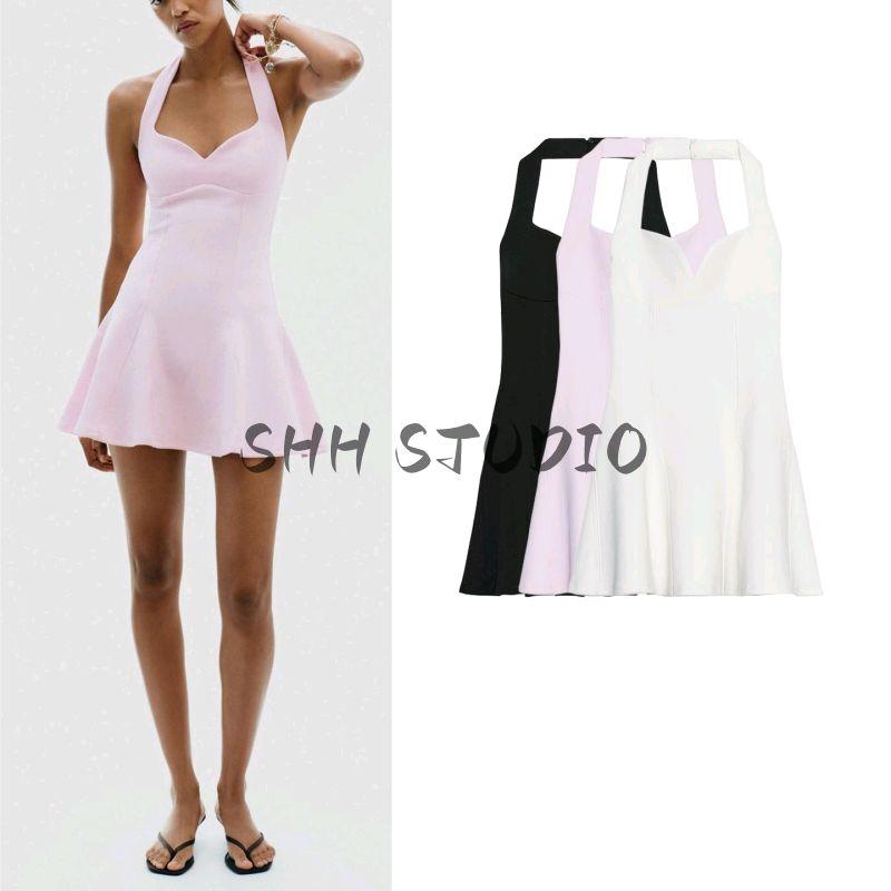 Autumn New Women clothes French style Design Sexy Style Neck Collar Double-sided Cloth Short Dress 3641844
