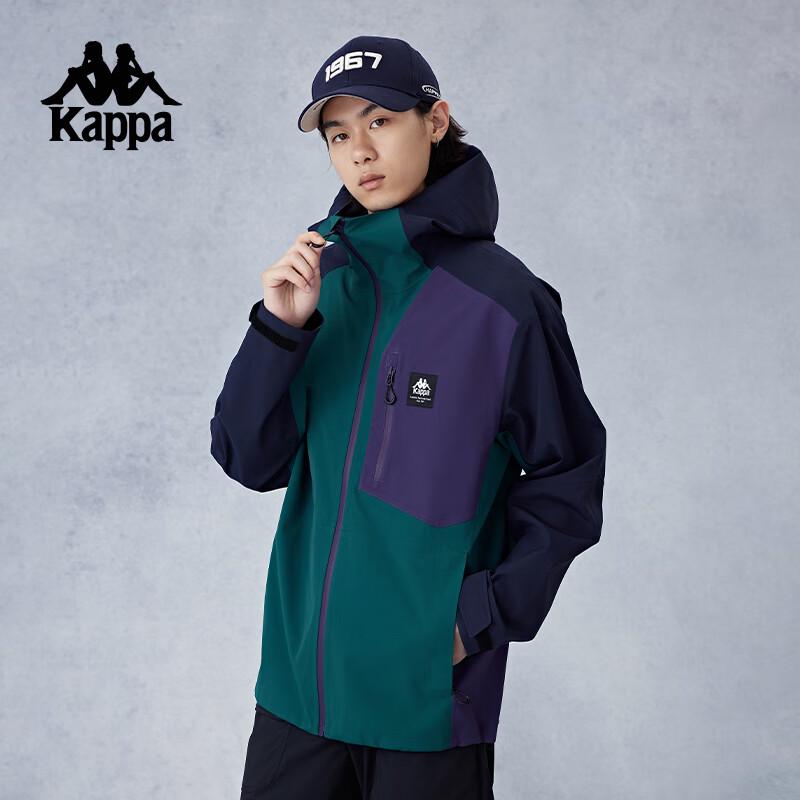 Kappa Men s 2024 Autumn Water-Repellent Hooded Windbreaker XL