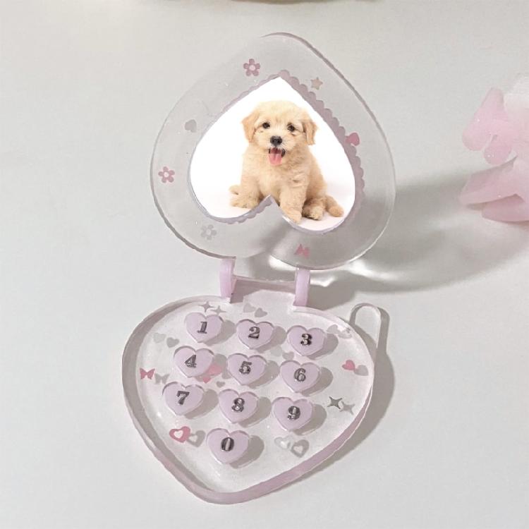 Heart Shaped Picture Frame Mold Silicone Keychain Mold Heart Phone Pendant Mold