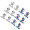 12 Stück Nagelspitzen-Clips Multifunktionale Fingerverlängerungs-Clips Metallfeile Büroklammern