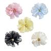 Unique Beach Tulle Flower Hair Claw Clip Ponytail Claw Beach Hair Holder Barrettes Hair Adornment Hair Ornaments