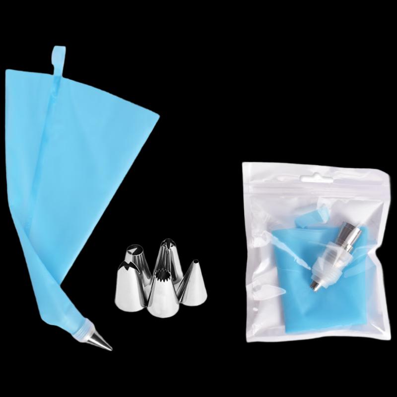 Ruhan Stainless Steel Decorating Nozzle and Piping Bag Set